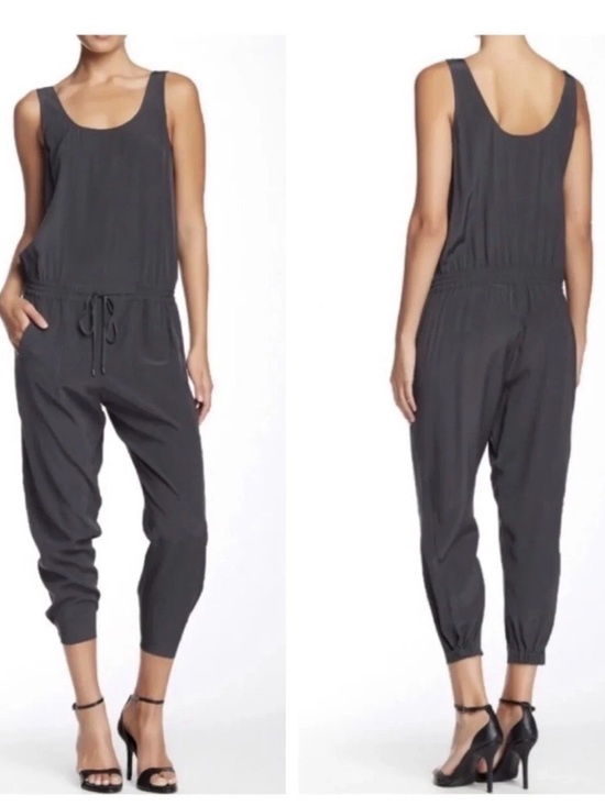 Vince Pants - VINCE Silk Sleeveless Jumpsuit Color Black Size US 4